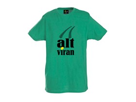 T-Shirt "alt viran" in green